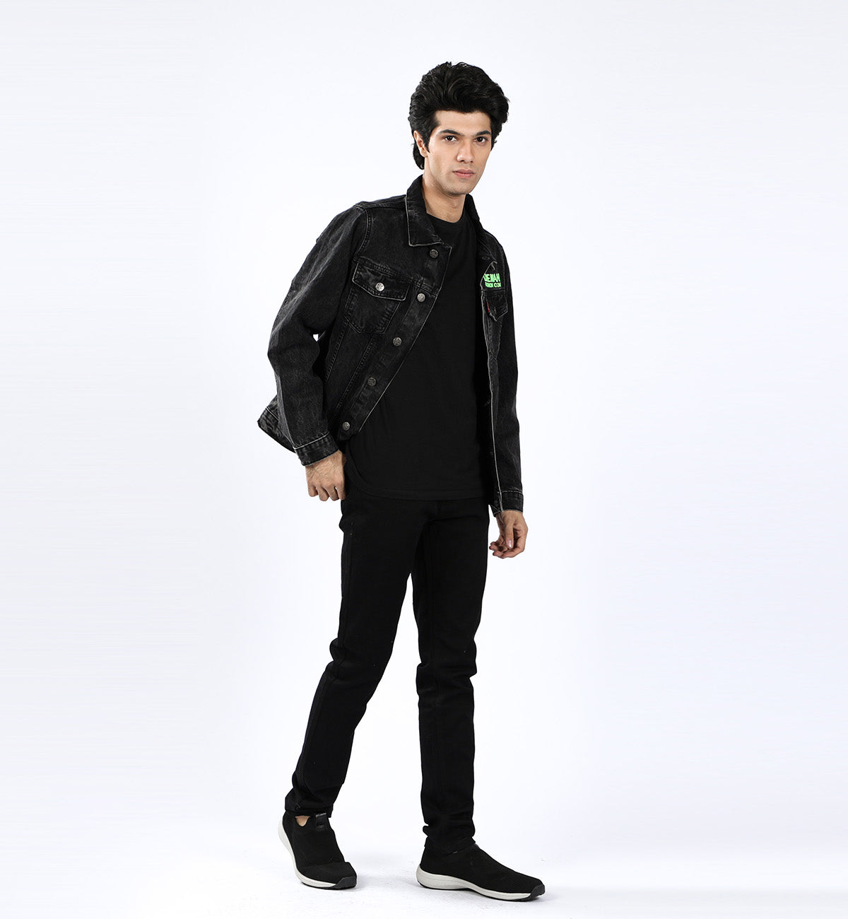 Embroidered Jacket Black – ONE