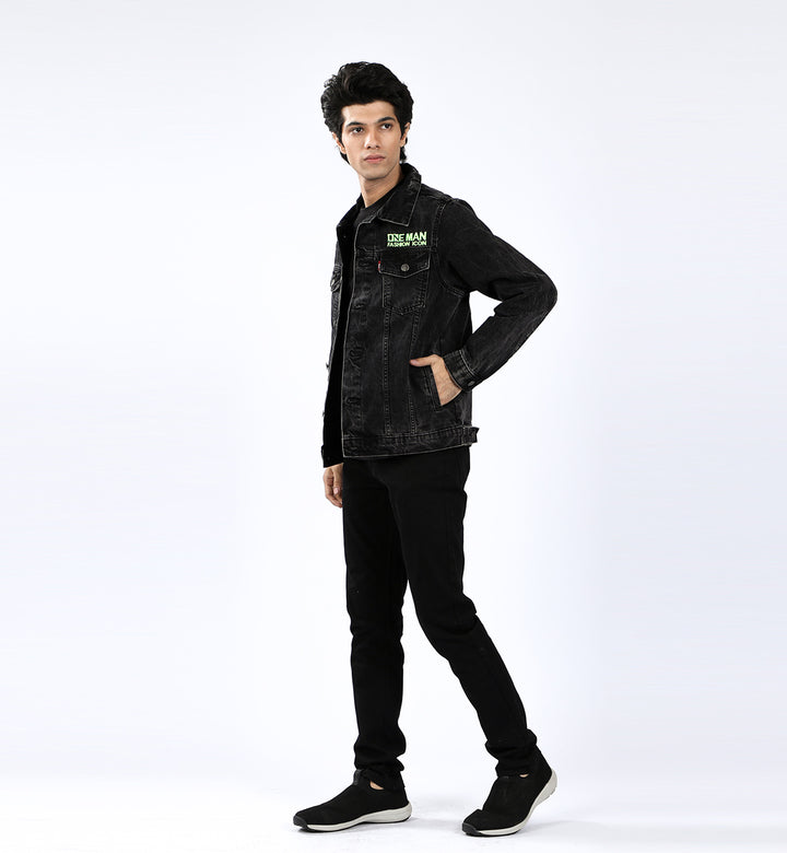 Embroidered Jacket Black