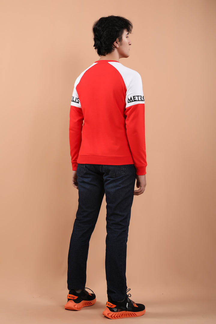 Raglan Sweatshirt Red (7194399080599)