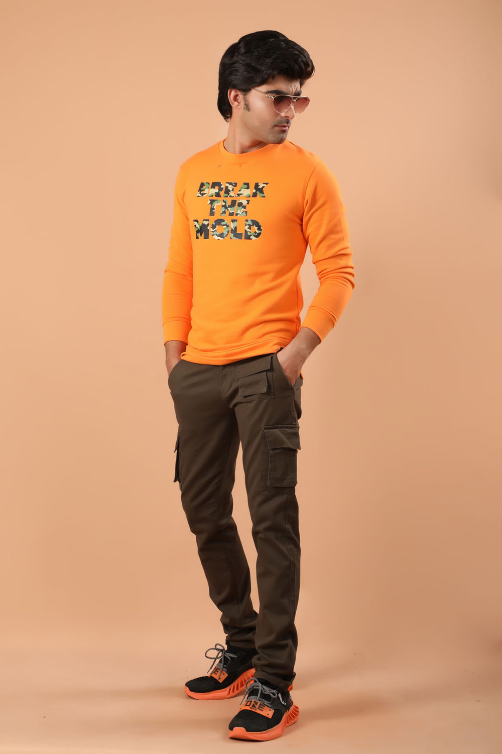 Graphic Sweatshirt Orange (7246865432727)