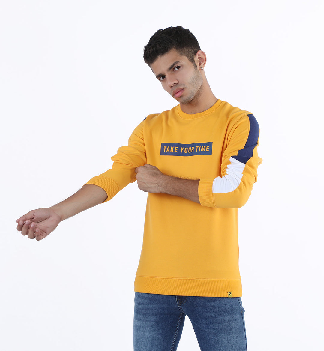 Grapic Sweatshirt Mustard
