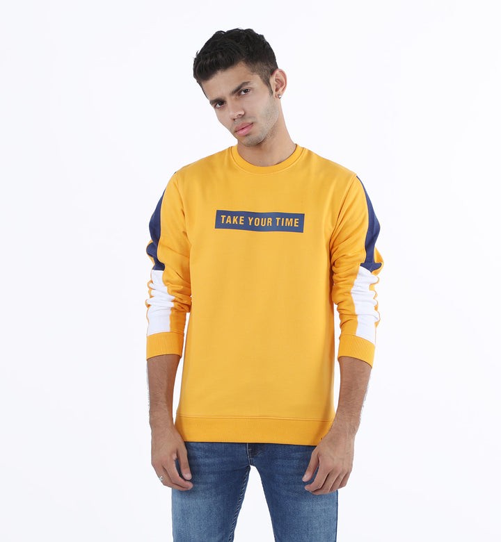 Grapic Sweatshirt Mustard