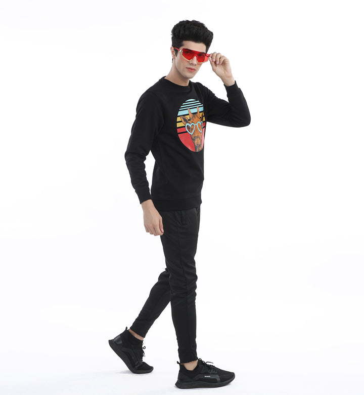 Graphic Sweatshirt Black