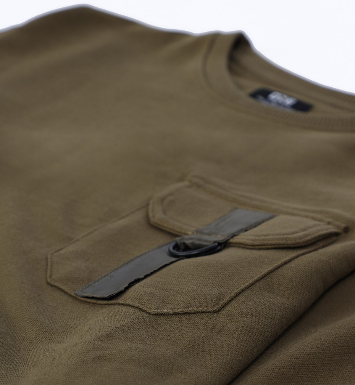 Pocketed Sweatshirt Olive