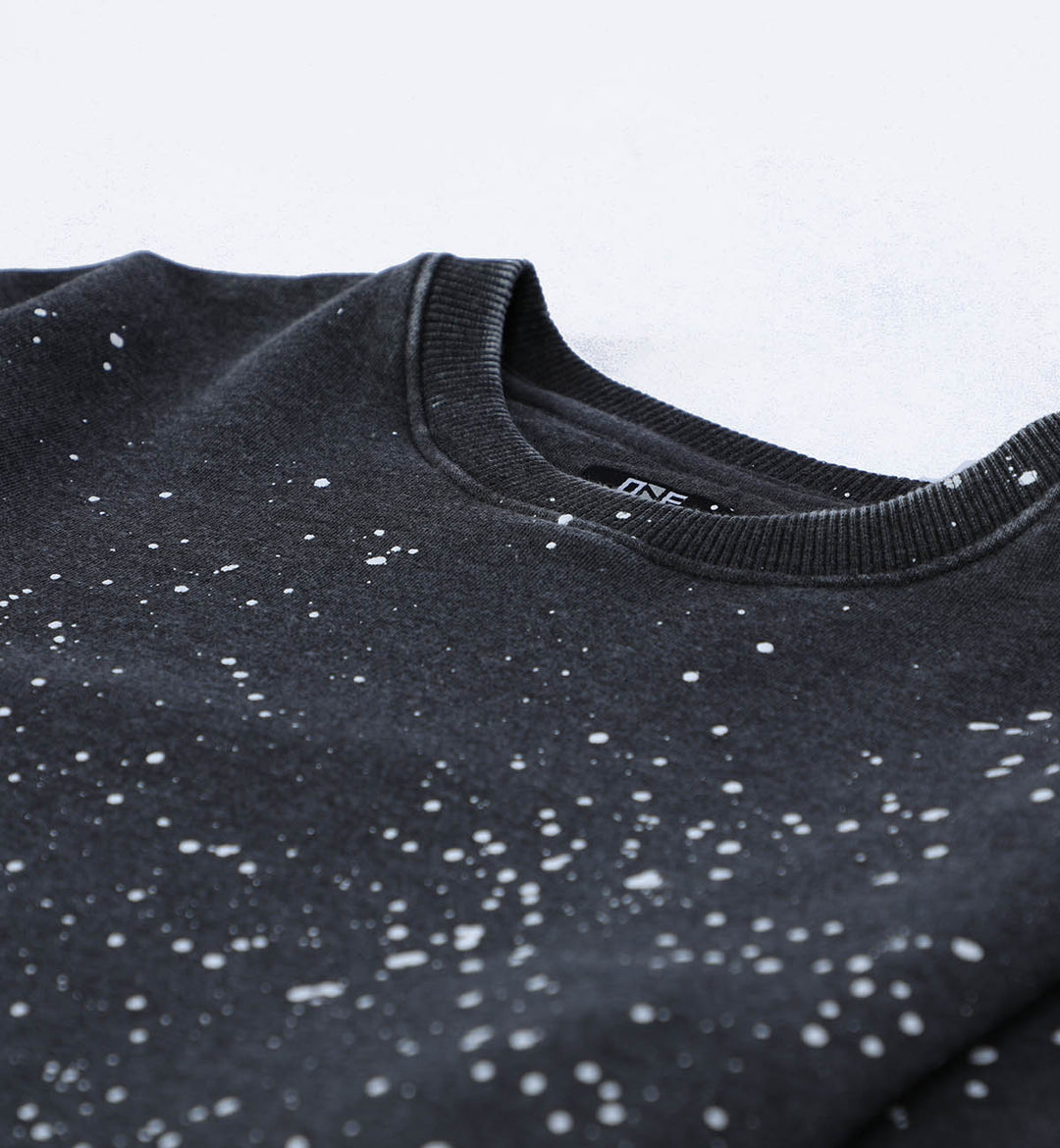 Splatter Sweatshirt Grey