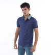 Textured Polo Indigo (7672558485655)