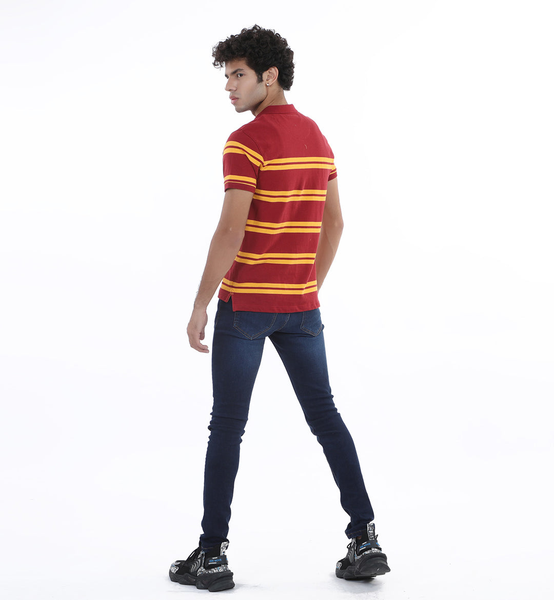 Yarn Dyed Polo Maroon