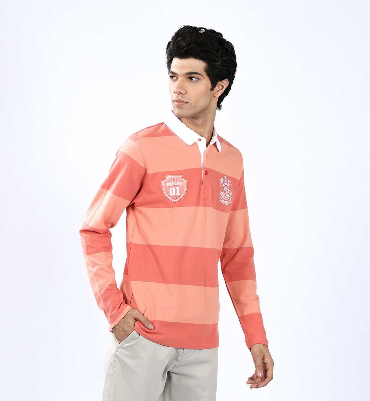 Rugby Polo Pink