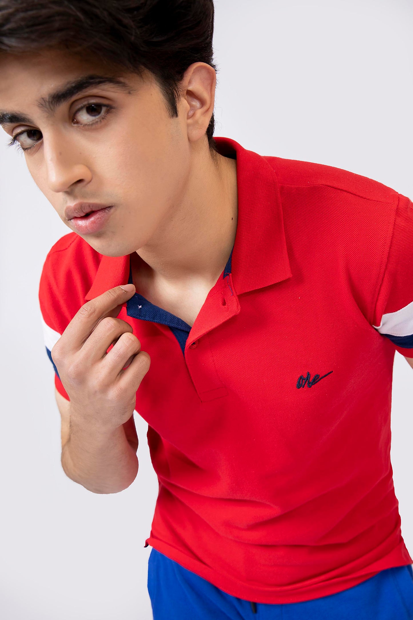 Cut & Sew Polo Red