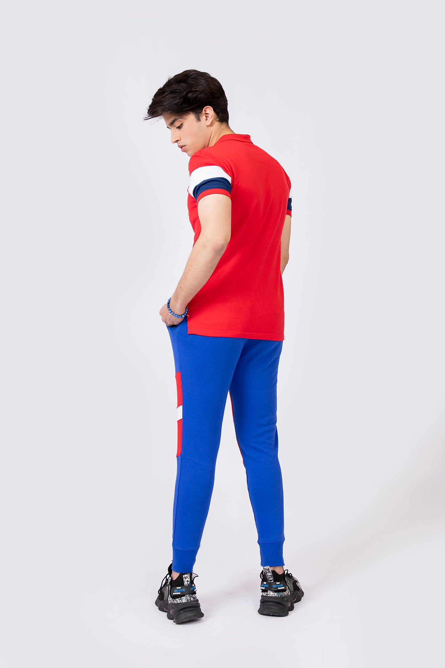Cut & Sew Polo Red