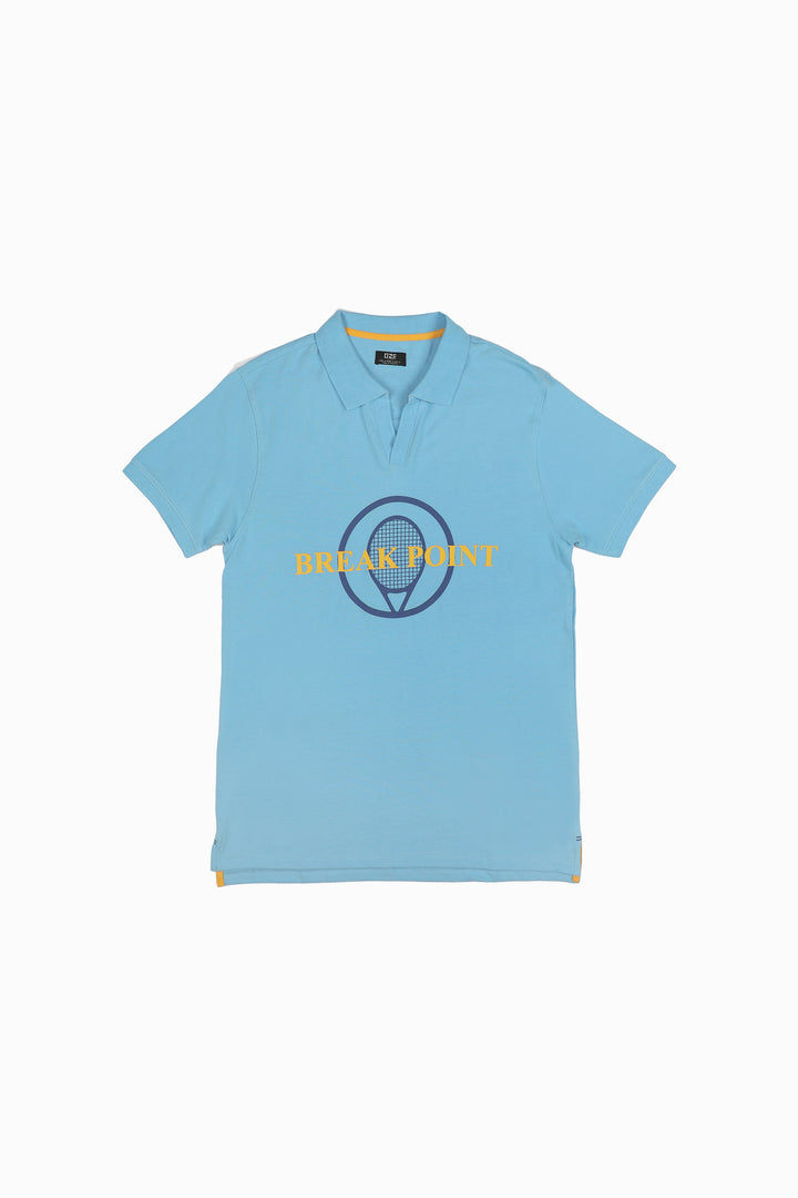 Graphic Polo Blue