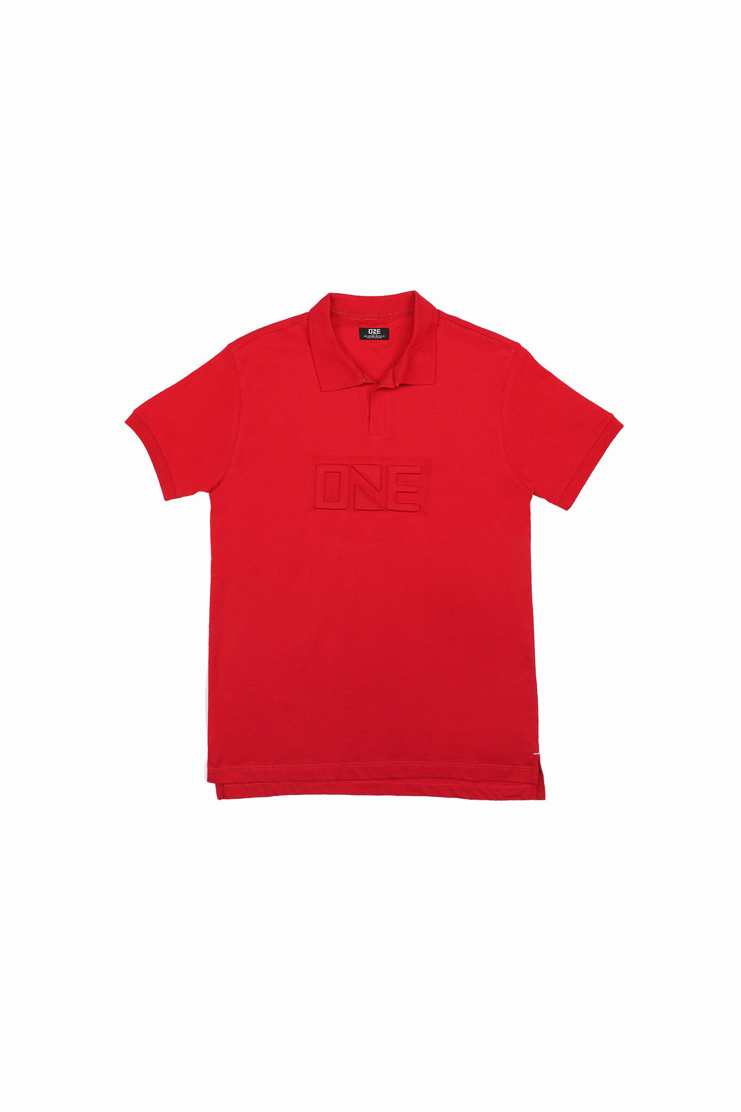 Embossed Polo Red