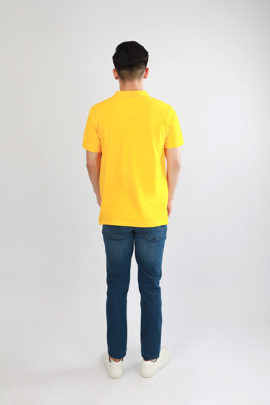 Graphic Polo Mustard