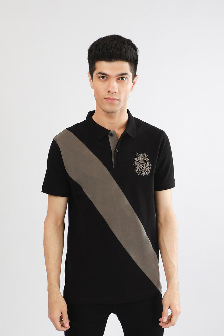 Diagonal Polo Black