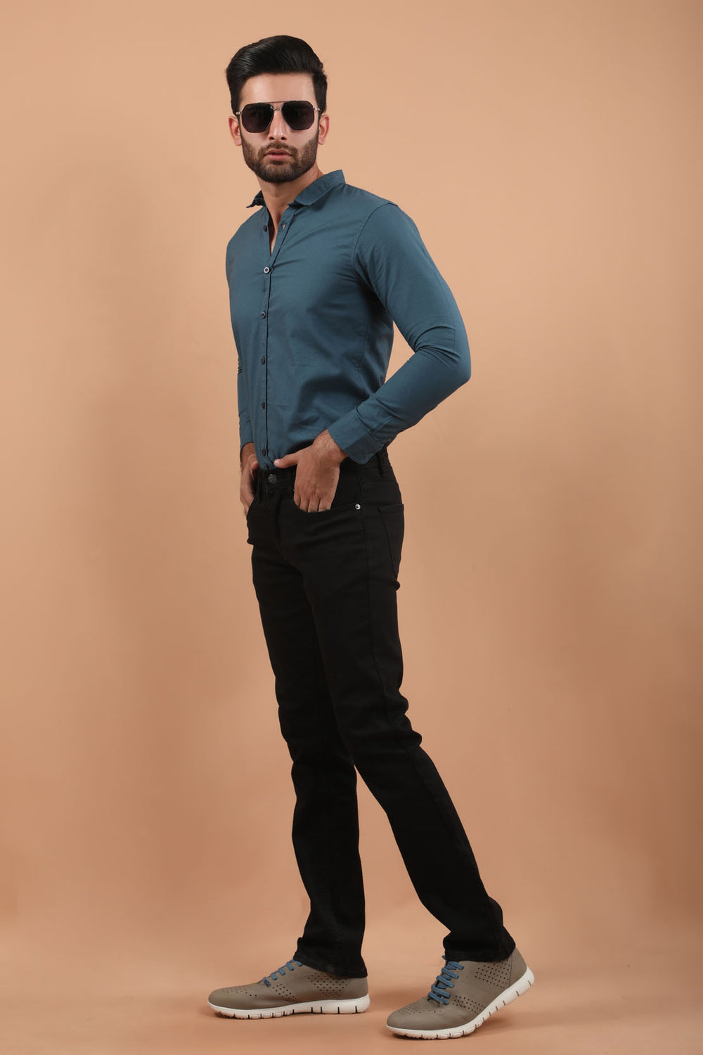 Plain Shirt Teal (7323798798487)