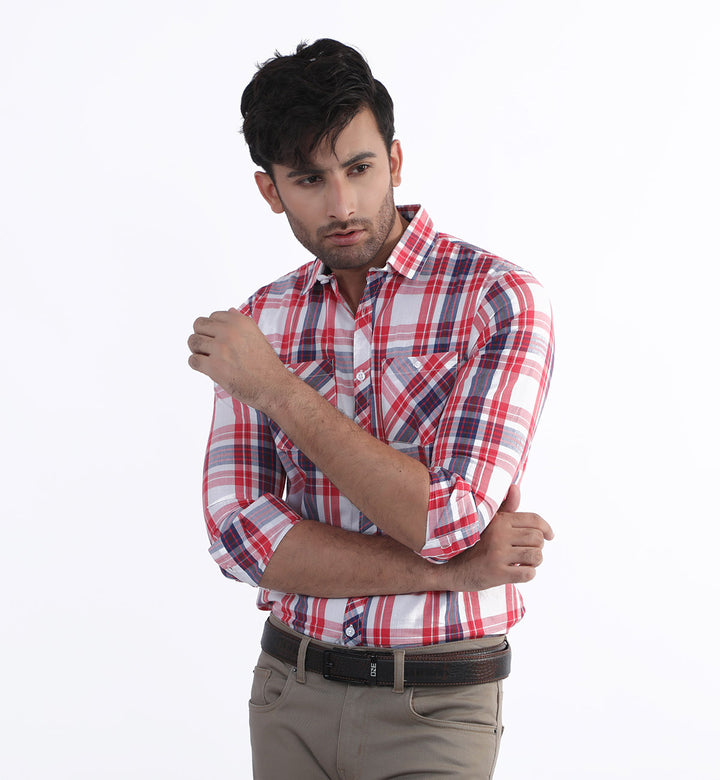 Check Shirt Red/White