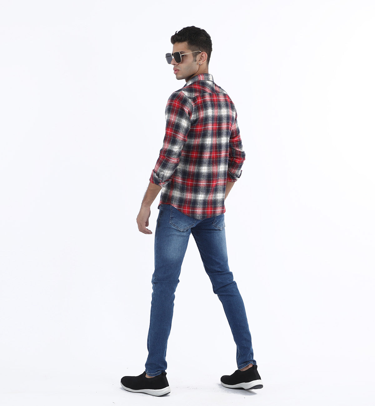Flannel Shirt Red/Navy