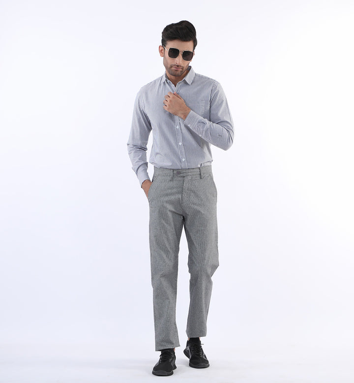 Stripped Shirt Grey/White