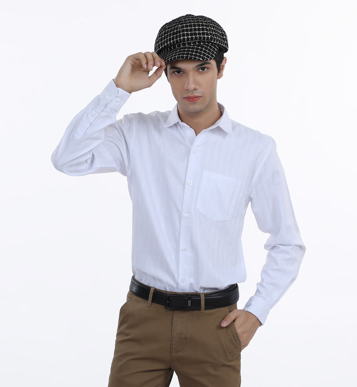 Striped Shirt White