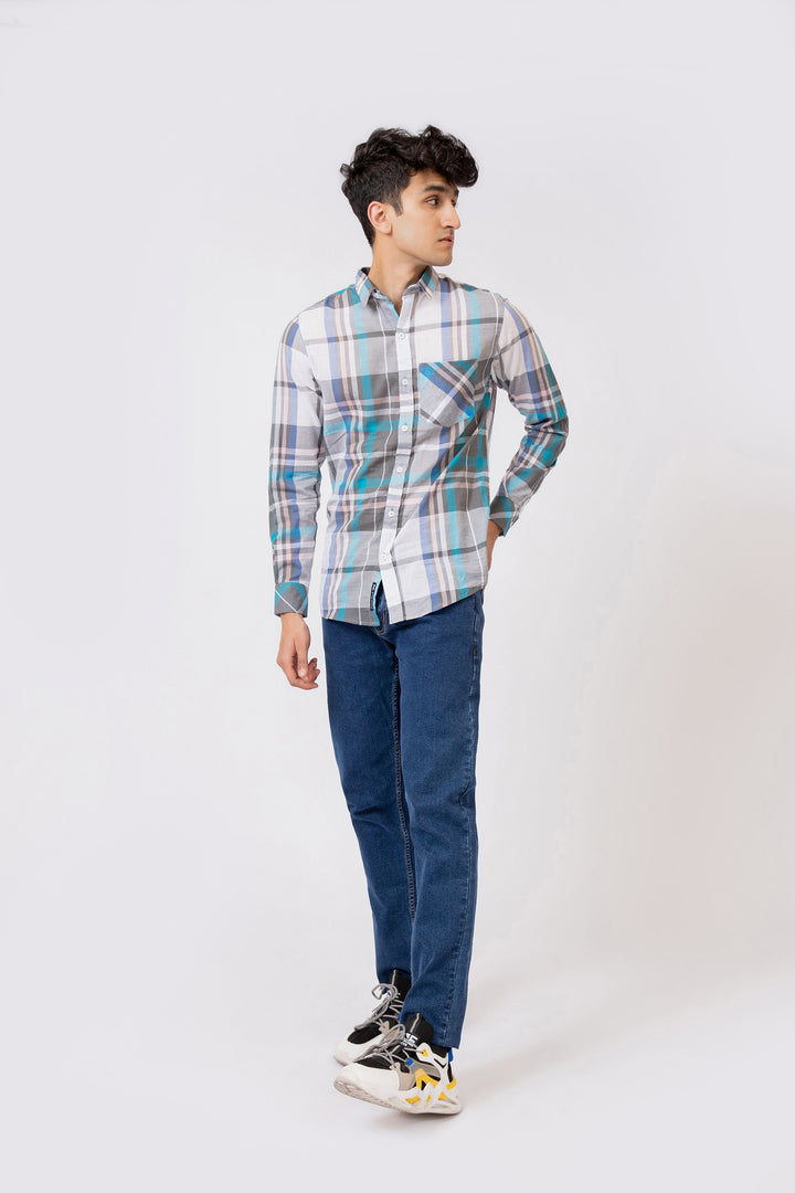 Check Shirt Grey/Blue