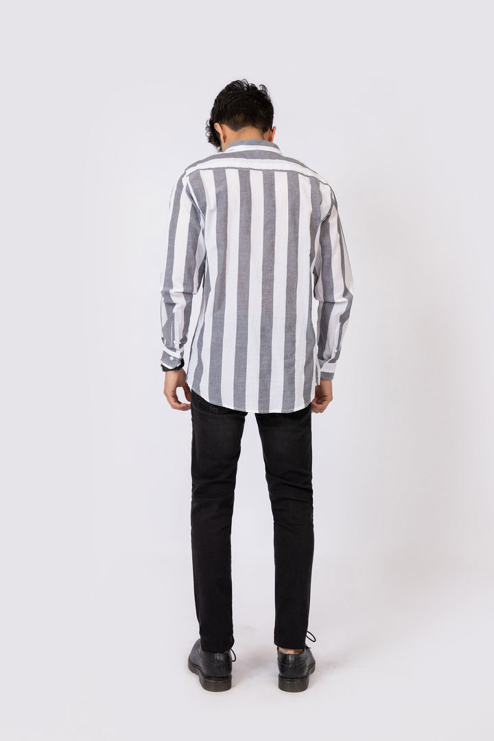 Stripe Shirt Grey/White