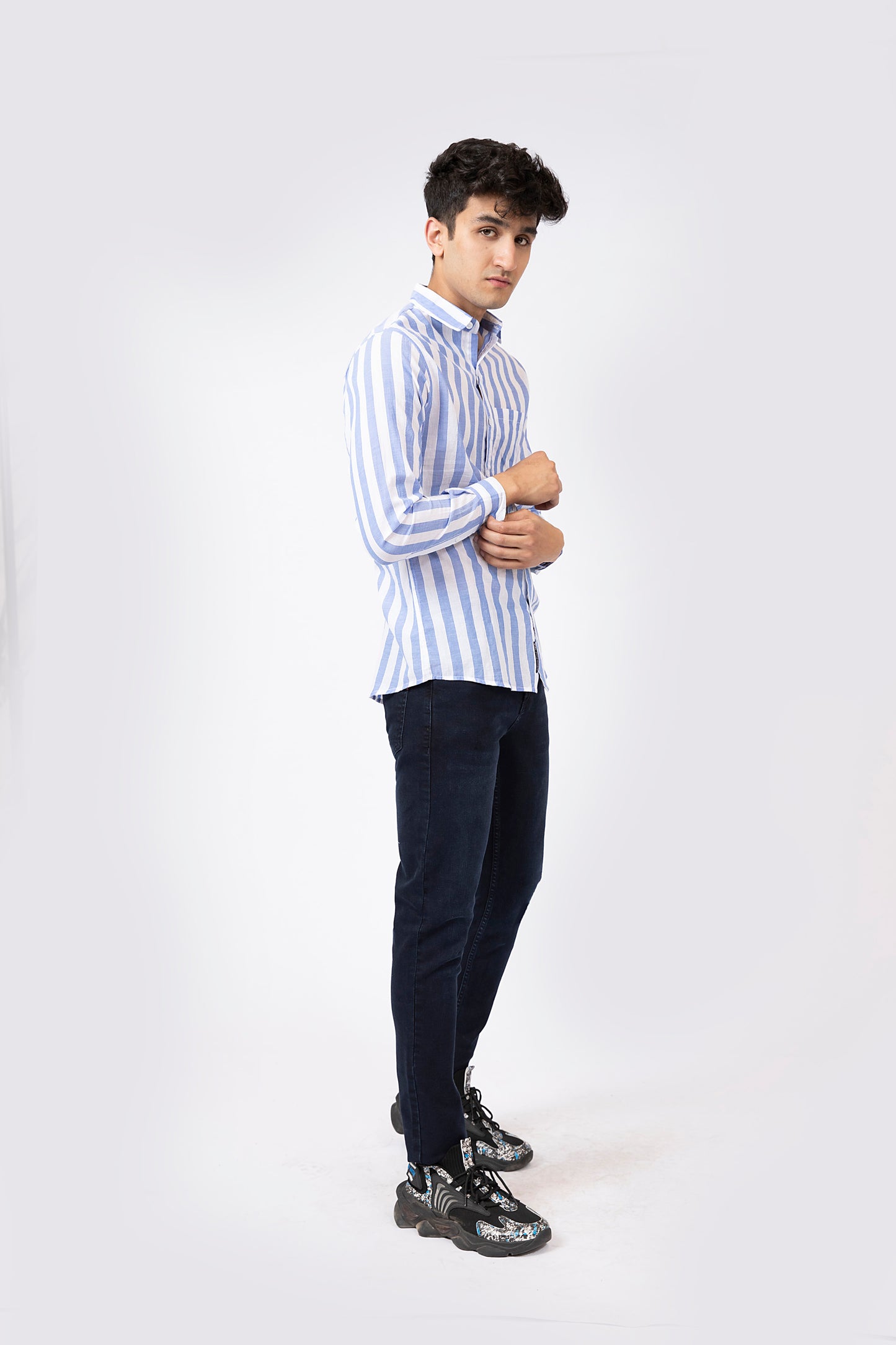 Stripe Shirt Blue/White