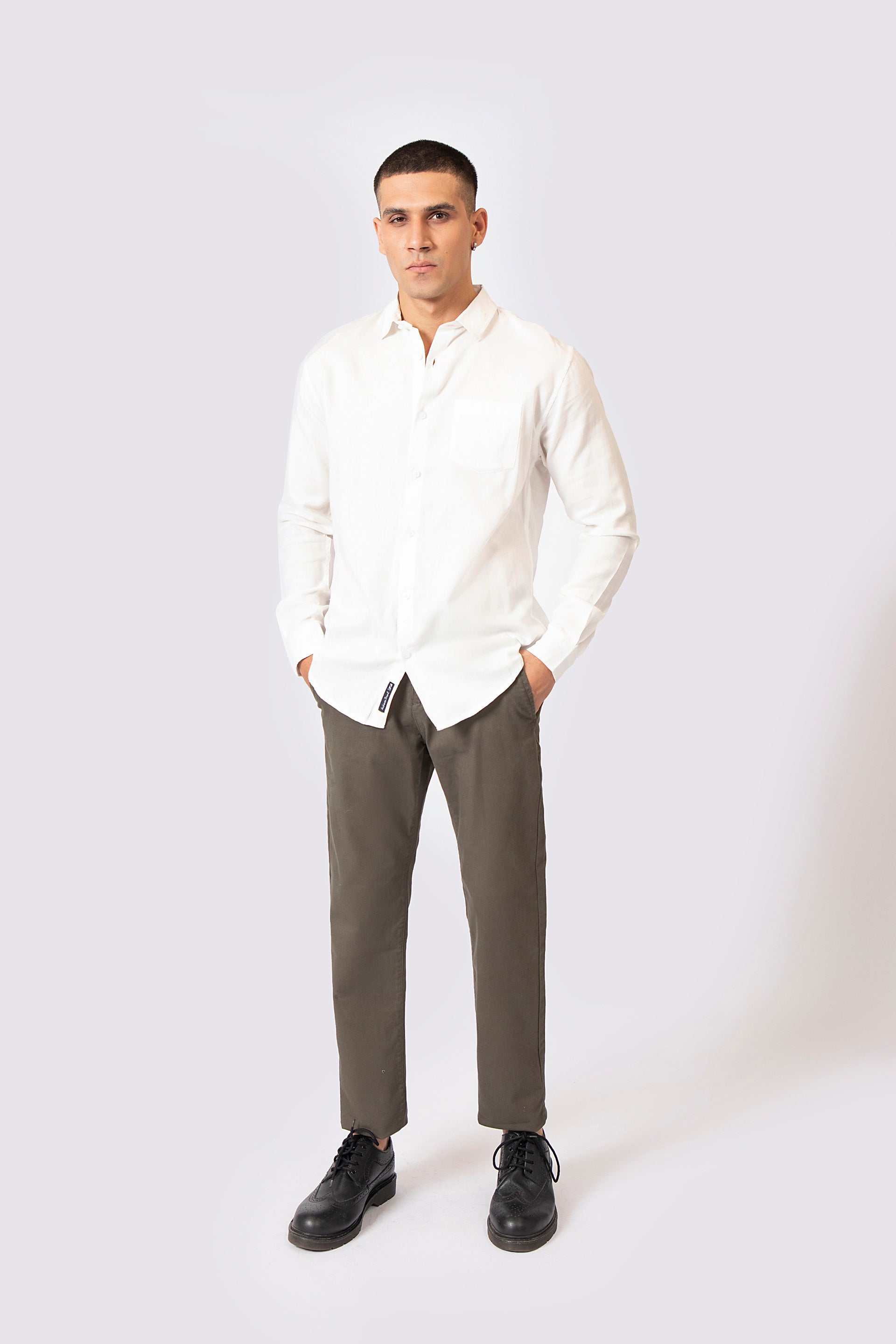 Solid Shirt White