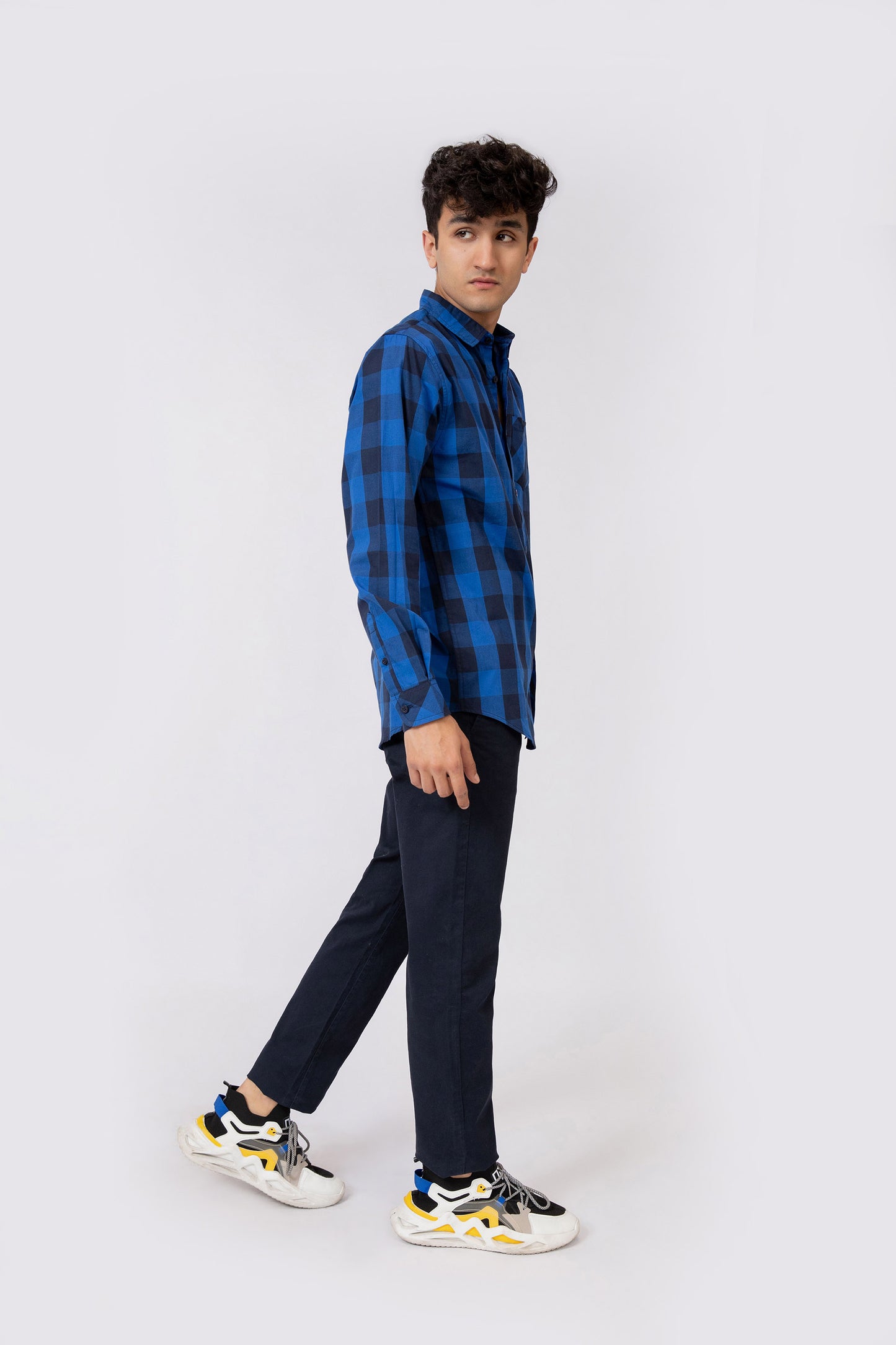 Check Shirt Blue
