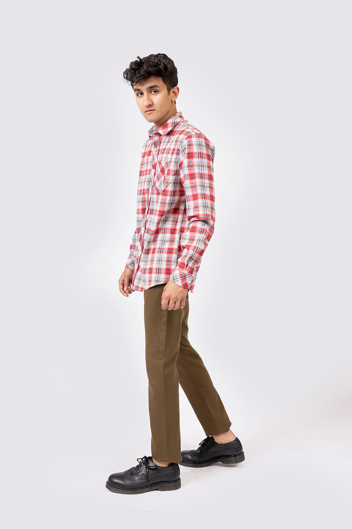 Check Shirt Red/White