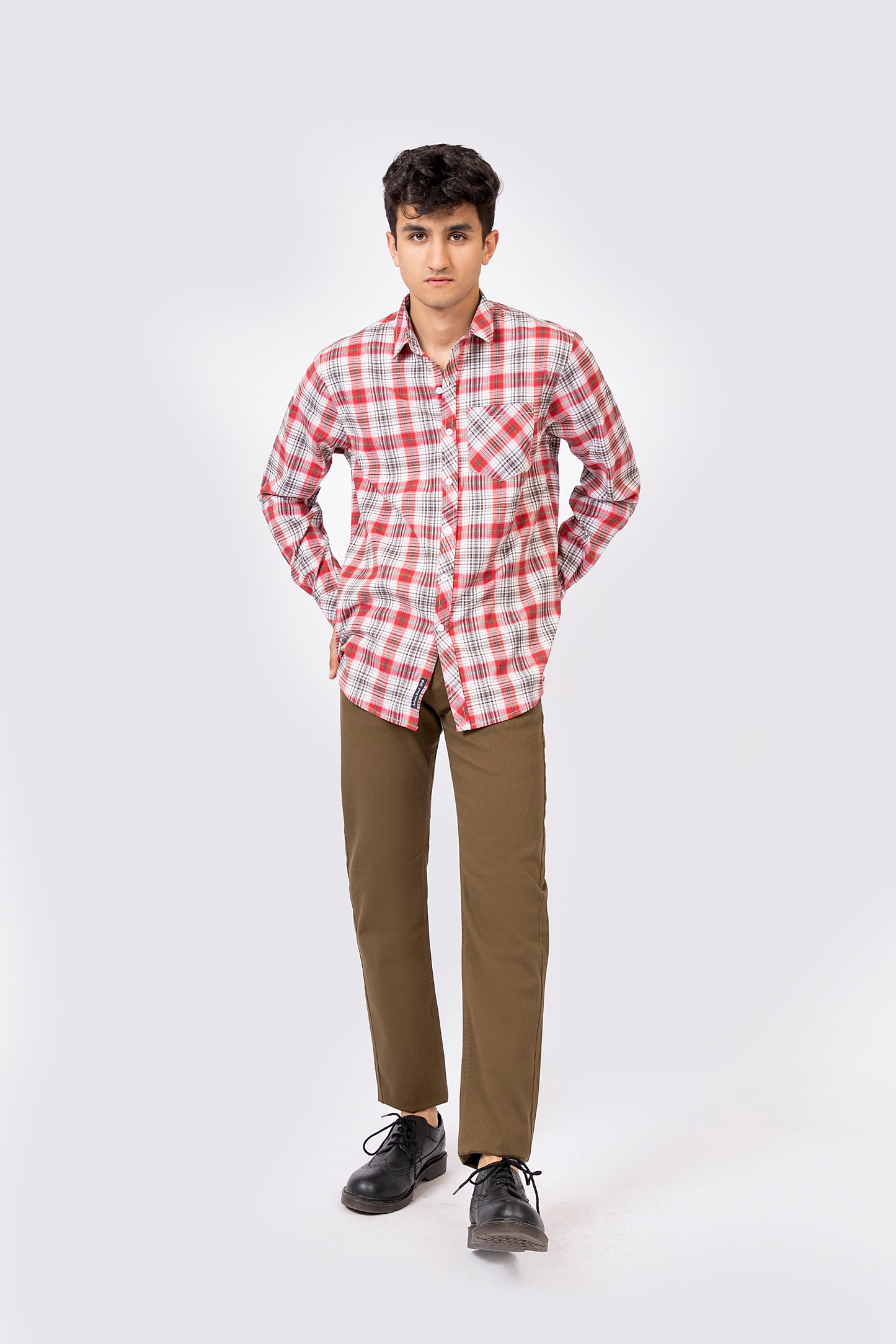 Check Shirt Red/White