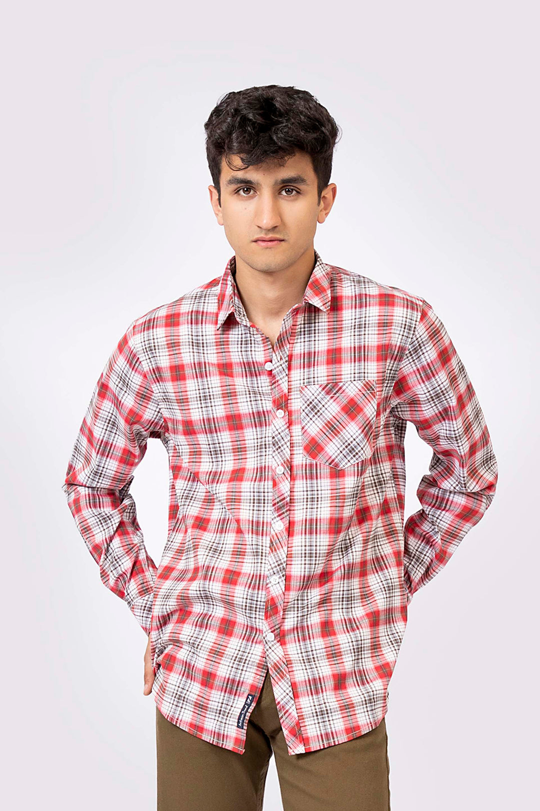 Check Shirt Red/White