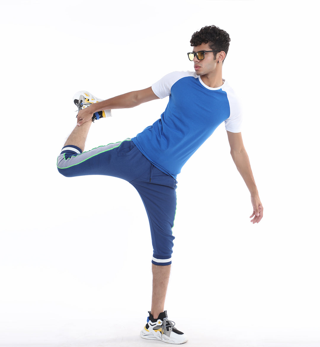 Raglan Tee Blue/White (7584610582679)