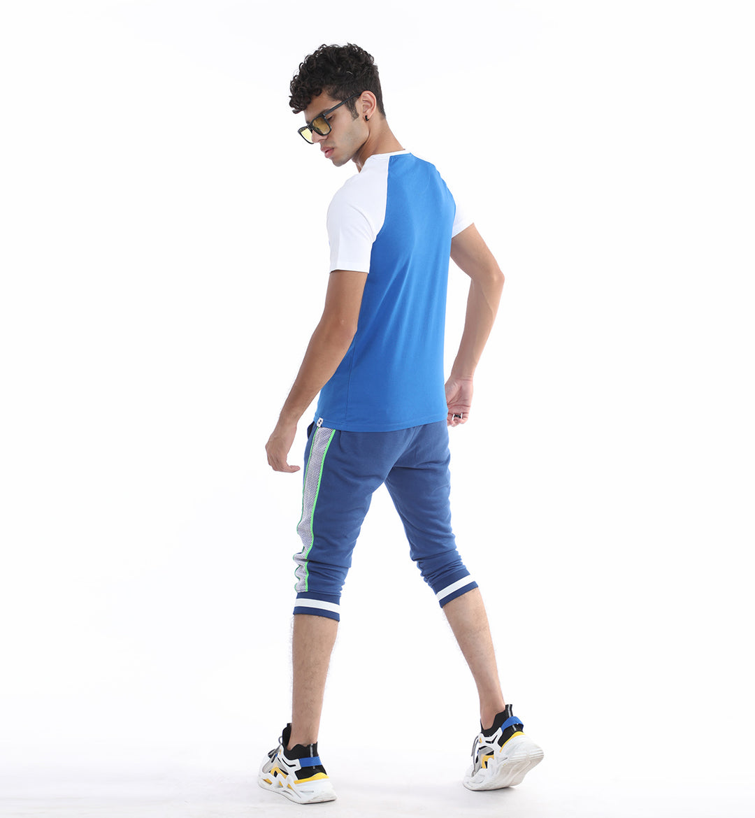 Raglan Tee Blue/White (7584610582679)