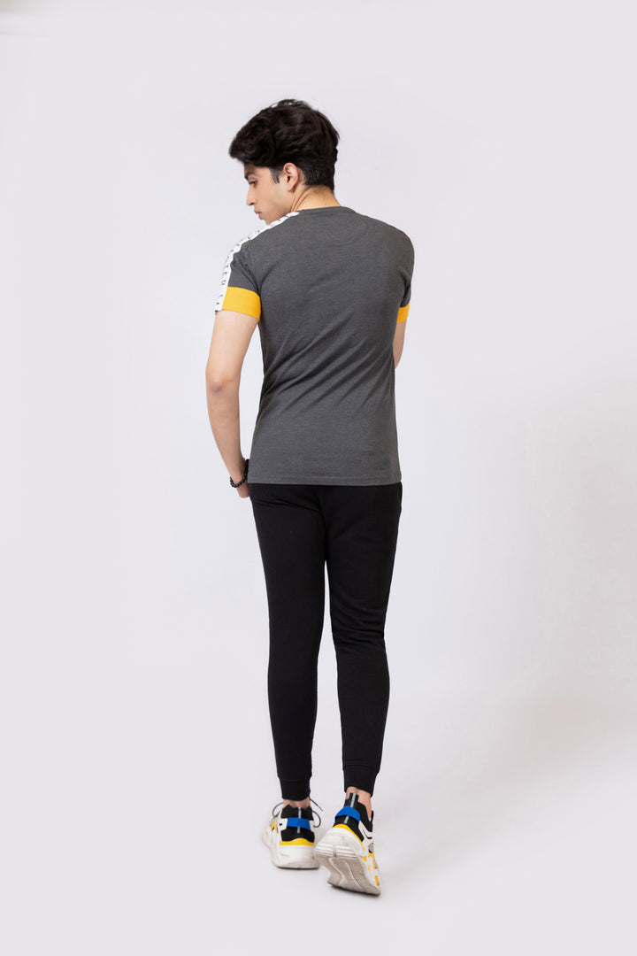 Paneled Tee Grey