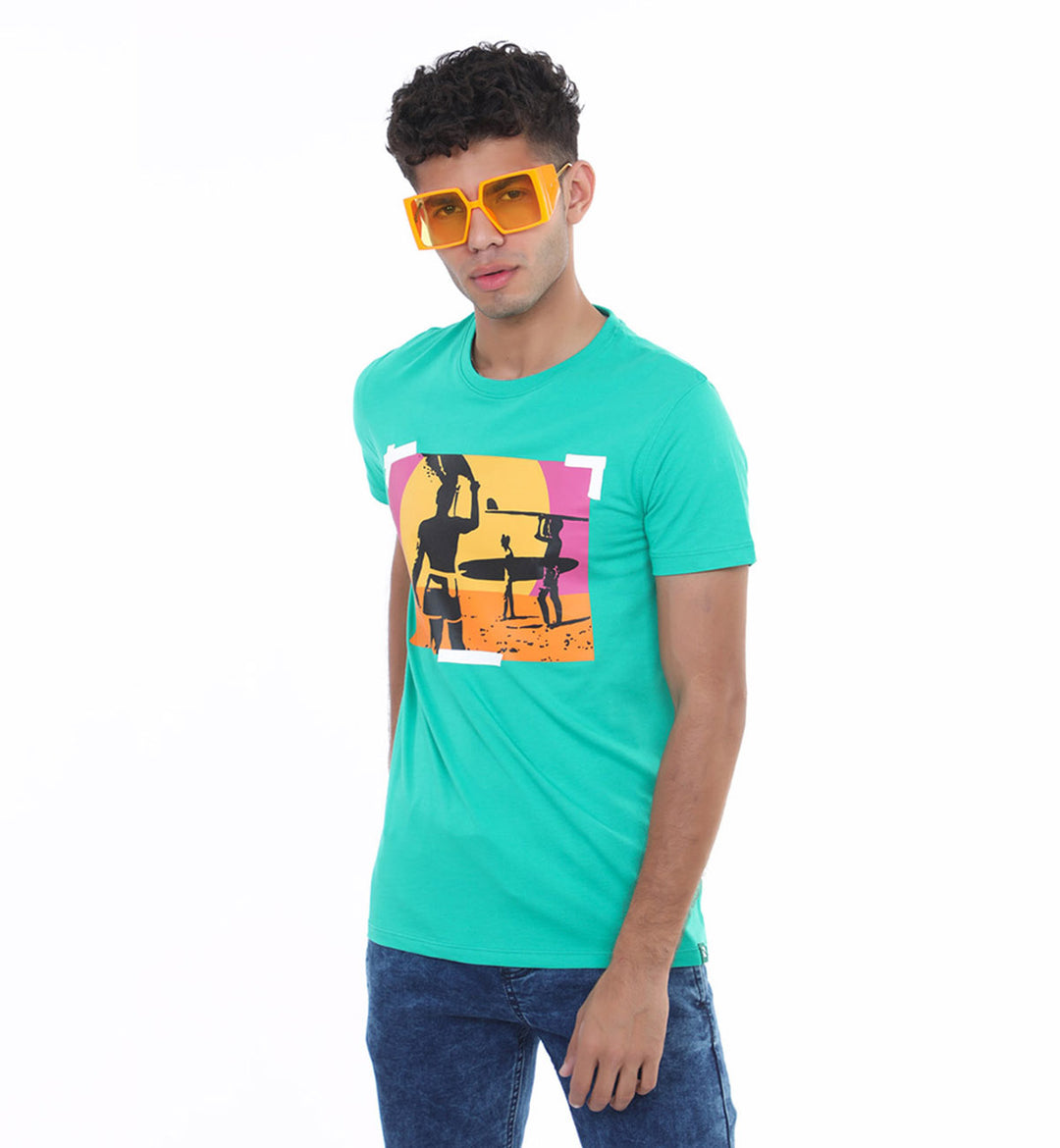 Graphic Tee Turquoise (7500531630231)