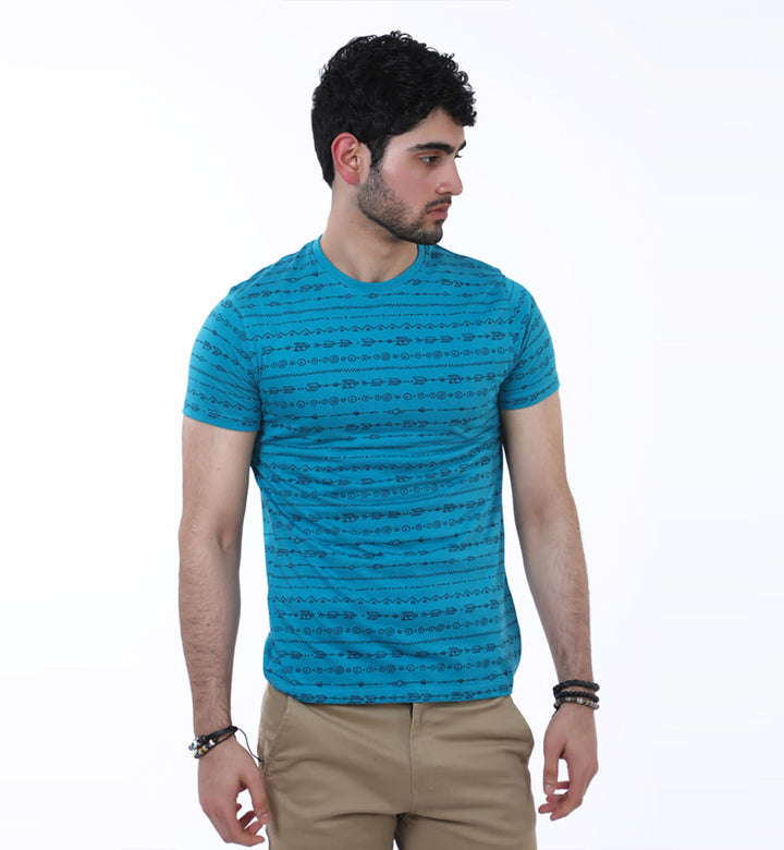 Printed Tee Blue (7464767553687)