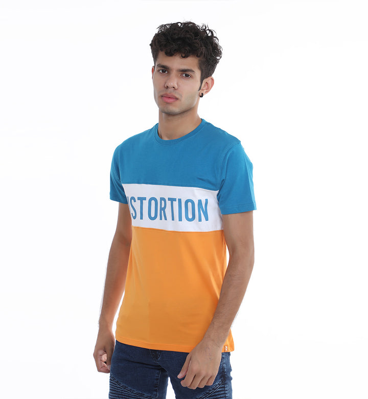 Graphic Tee Blue/Brown