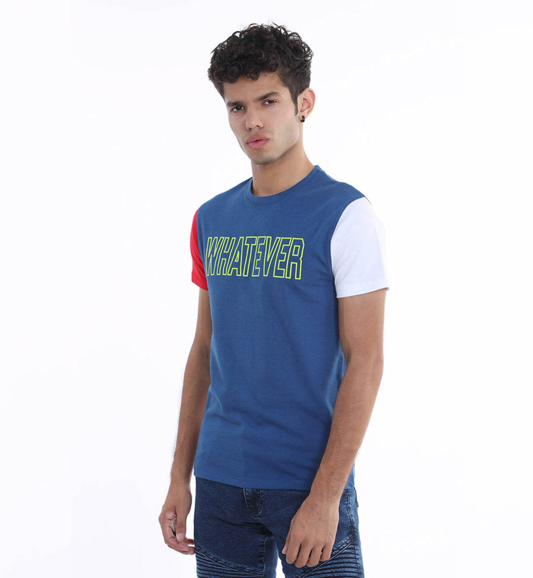 Contrasting Tee Blue (7548755214487)