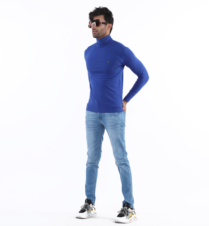 Basic High Neck Navy