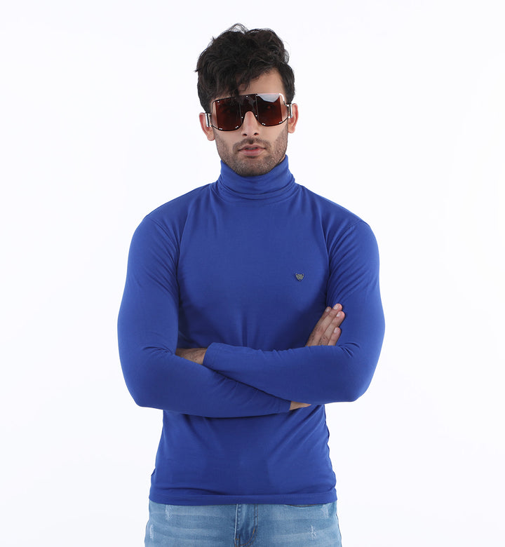 Basic High Neck Navy