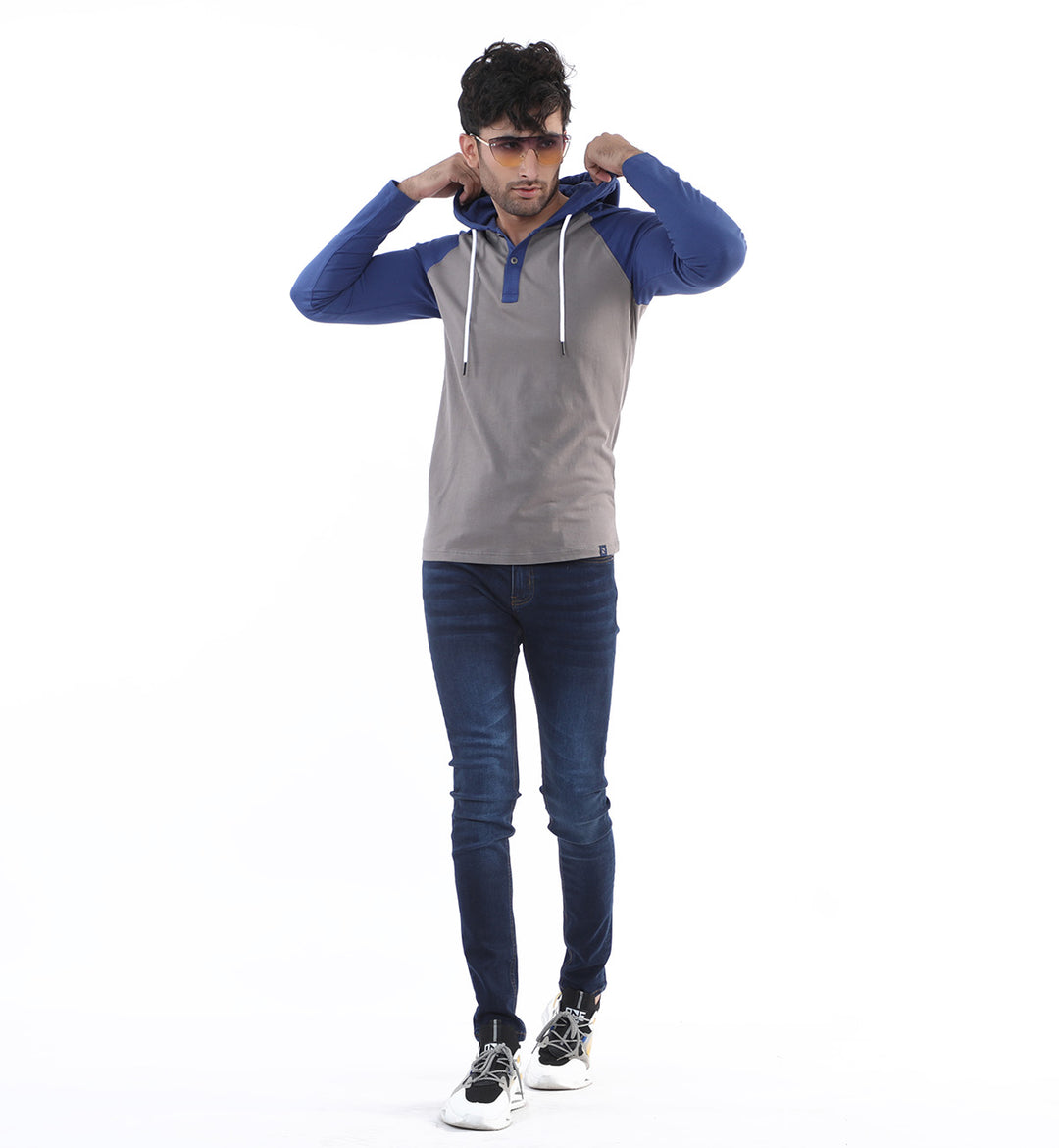 Hooded Tee Grey