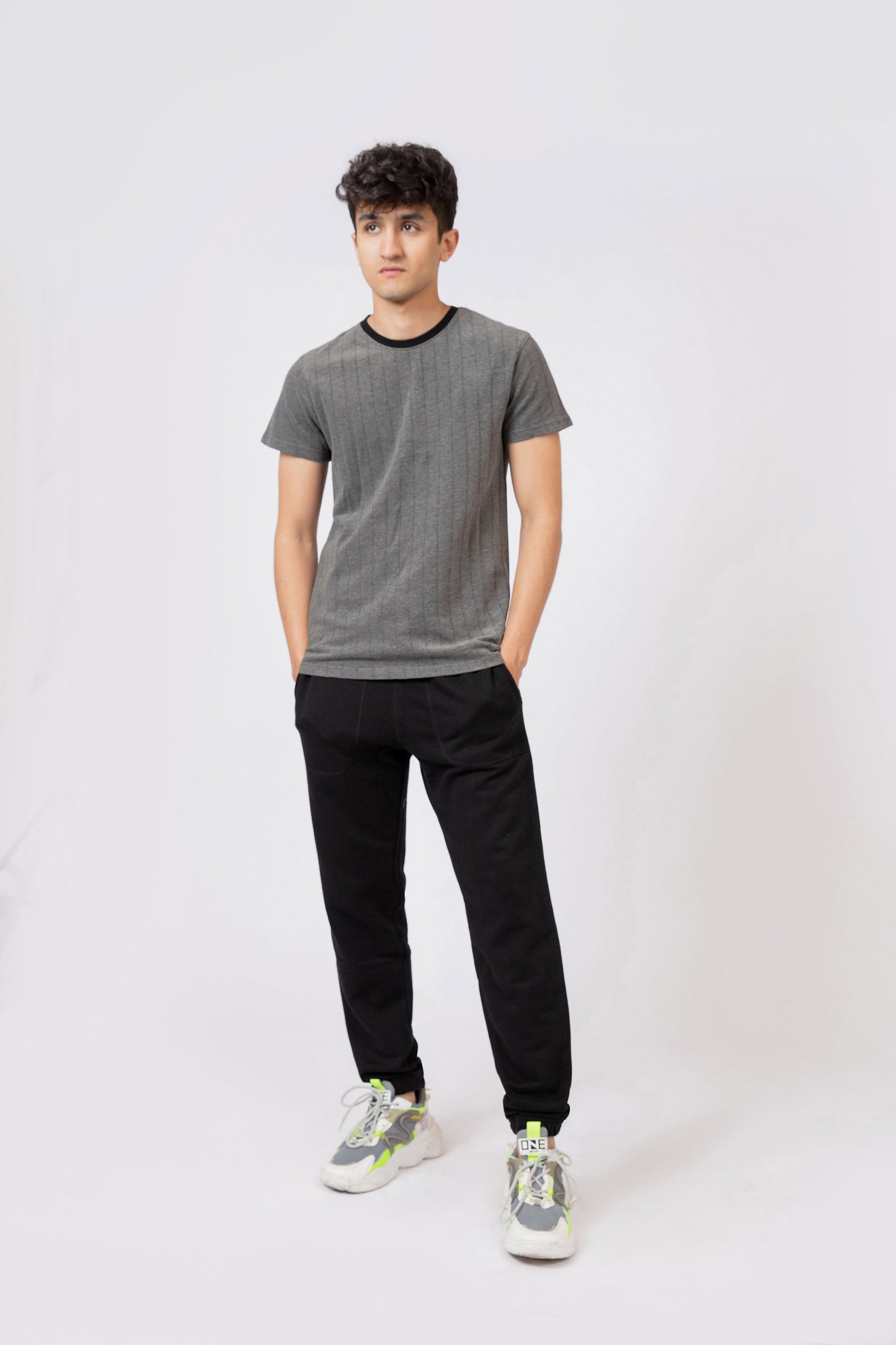 Textured Tee Grey