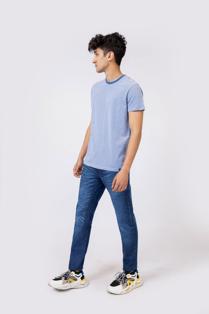 Textured Tee Blue