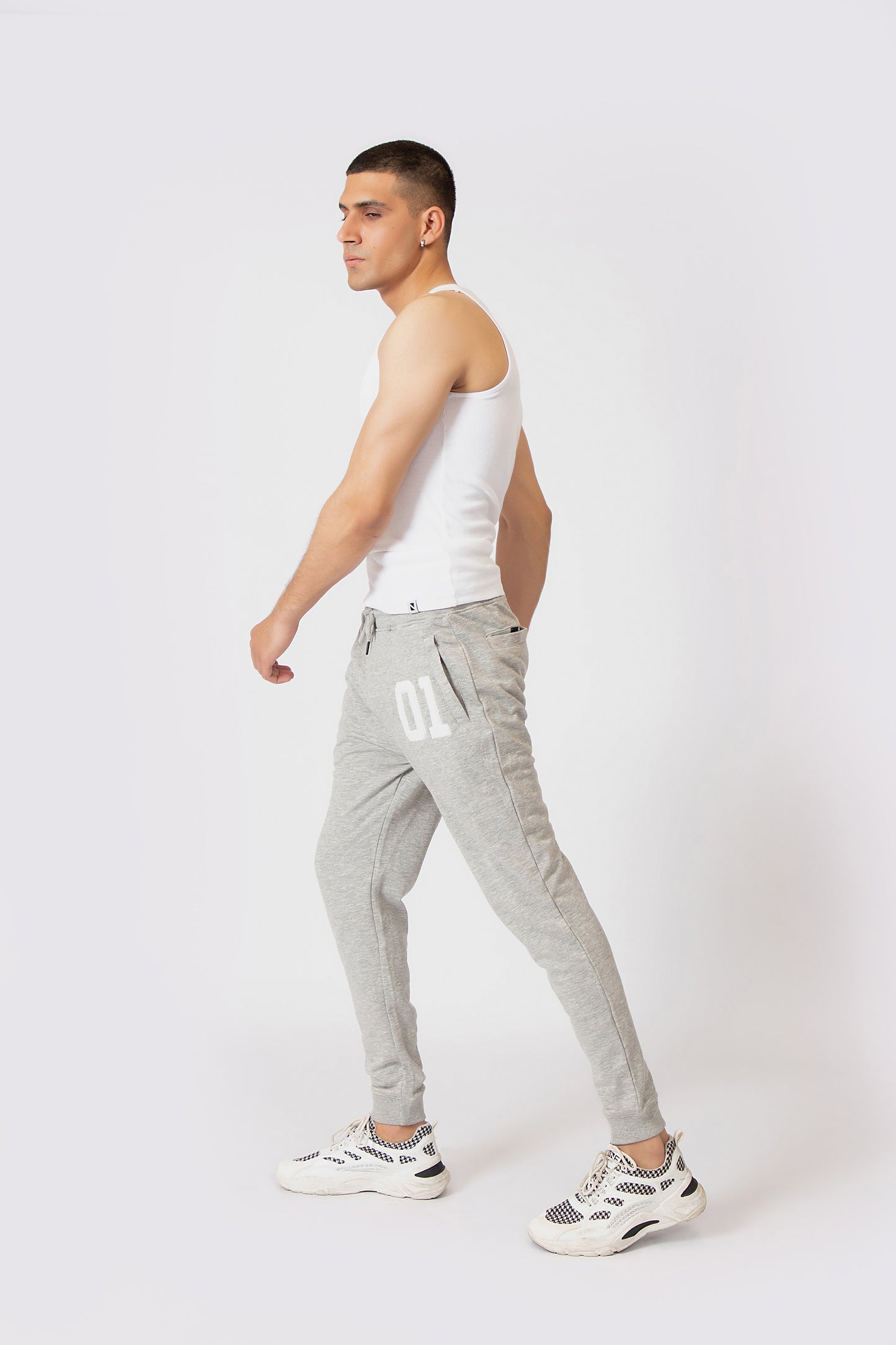 Rib Vest White