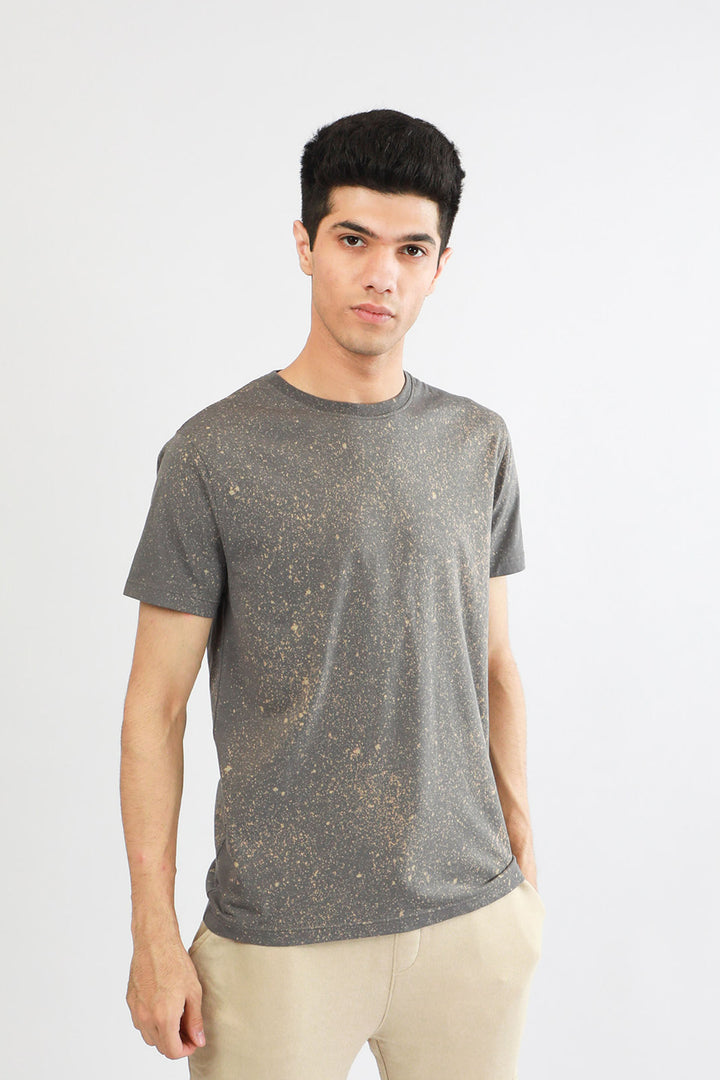 Burn Out Tee Grey