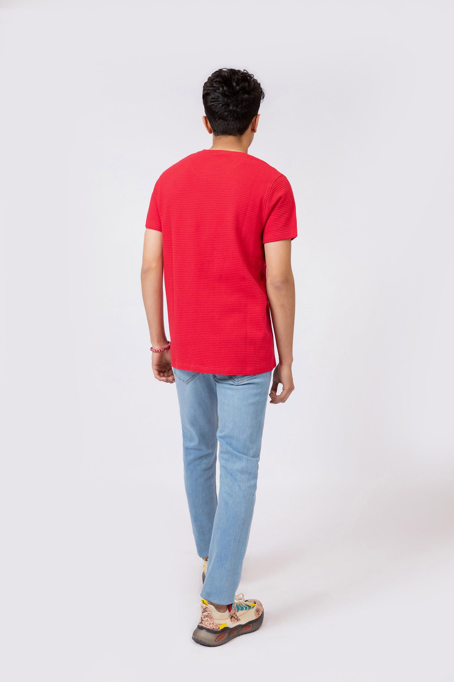Textured Tee Red