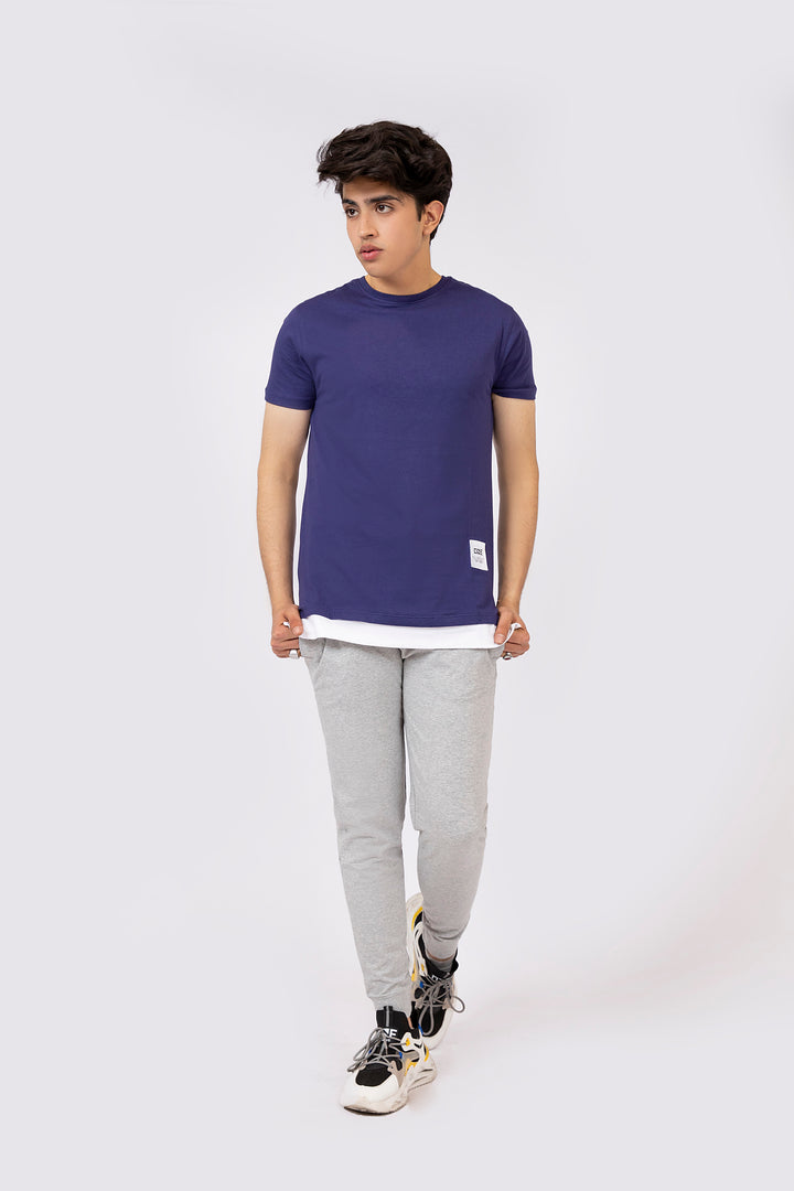 Layered Tee Navy