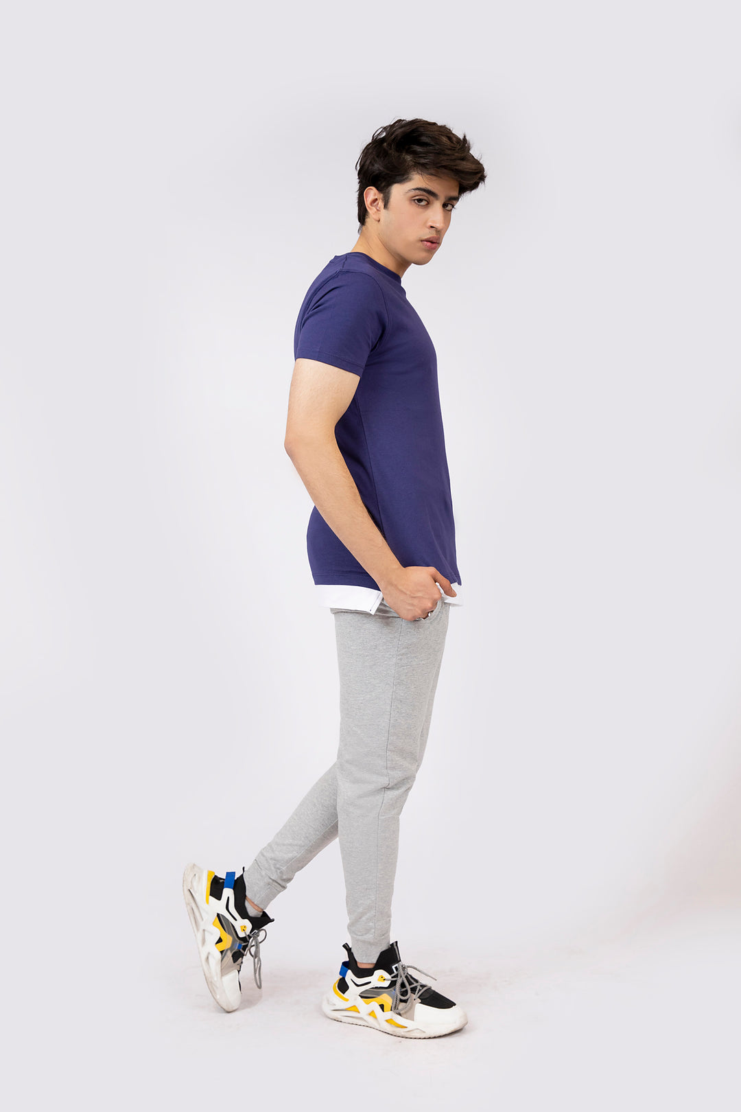 Layered Tee Navy