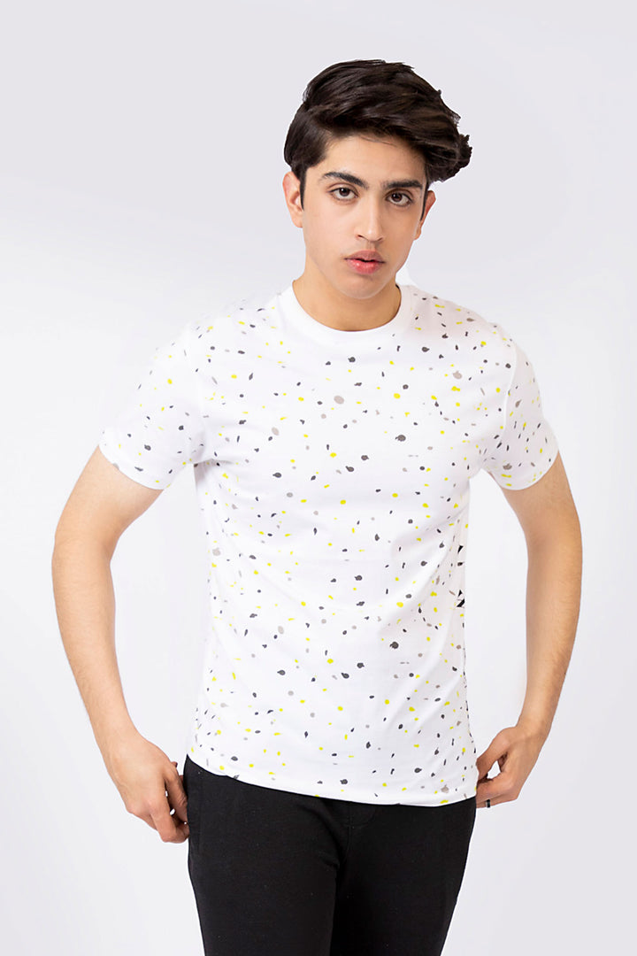 Splatter Tee White