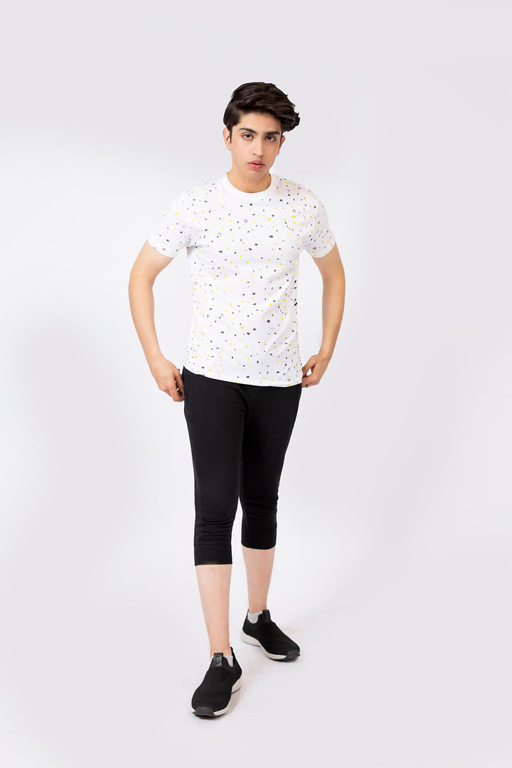 Splatter Tee White